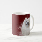 Ari the SamoyedコレクションRED コーヒーマグカップ (正面右)