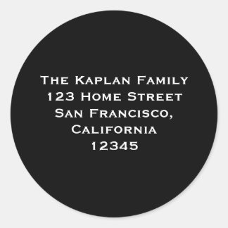 Ari Yonatan 1.5インチ差出人住所封筒用シール ラウンドシール