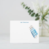 Ari Yonatan Torahのバーの(ユダヤ教の)バル・ミツバーの招待状は感謝していしています サンキューカード (スタンド正面)