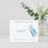 Ari Yonatan Torahのバーの（ユダヤ教の）バル・ミツバーの招待状RSVP 出欠カード (スタンド正面)