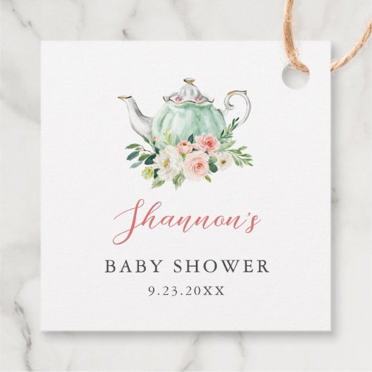 ARIAティーパーティーベビーシャワー フェイバータグ (裏面)