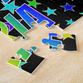 "ARIA"名、おもしろい"ハッピーバースデー" ジグソーパズル (側面)