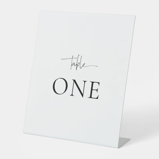 ARIA Customizable Table Number Signs 台座サイン (正面)