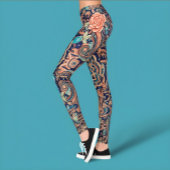 Aria Grace Elegant Cobalt Rosewood Boho レギンス