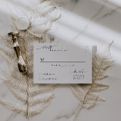 ARIA Minimalist RSVP Postcard for Wedding & Events エンクロージャーカード