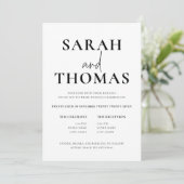 ARIA | Minimalist Simple Wedding Invitation 招待状 (スタンド正面)