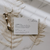ARIA Minimalist Wedding Details Enclosure Card エンクロージャーカード