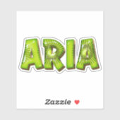 Aria Name Kiwi Design Aufkleber Sticker シール (シート)