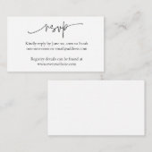 ARIA Small Minimalistic Enclosure Cards for Events エンクロージャーカード (正面/裏面)
