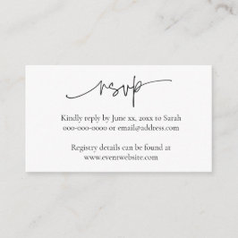 ARIA Small Minimalistic Enclosure Cards for Events エンクロージャーカード