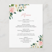 ARIA TeaパーティーメニューとThank You Note エンクロージャーカード (裏面)