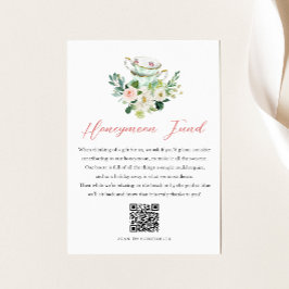 ARIA Teaパーティー結婚のハネムーン基金の願い エンクロージャーカード