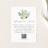 ARIA Teaパーティー結婚のハネムーン基金の願い エンクロージャーカード