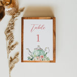 ARIA Teaパーティー3.5"x5" テーブルナンバー<br><div class="desc">アリア茶パーティーコレクションは、お茶と庭園の花模様の美しい水彩を誇る絶妙なアレンジ魅力的。繊細でありながら魅力的なビジュアルで、ベビーやブライダルシャワーなど茶パーティーをテーマにした大事な行事に特に適している。その純粋な美しいとエレガンスは、すべての出席者の注意を惹き付け離れ、彼らはイベントの永続的な印象を持つ。</div>
