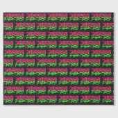 Aria Vorname Name Graffiti red green ラッピングペーパー (フラット)