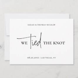 ARIA Wedding Announcement Elopement Card w/ Photo 招待状