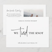 ARIA Wedding Announcement Elopement Card w/ Photo 招待状 (正面/裏面)