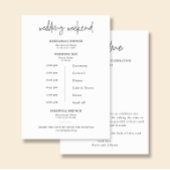 ARIA | Wedding Program Welcome Card 招待状