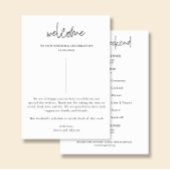 ARIA | Wedding Program Welcome Card 招待状