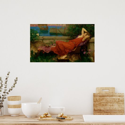 Ariadne by John William Waterhouse Poster ポスター (キッチン)