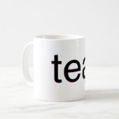 arial茶対helvetica コーヒーマグカップ (正面左)