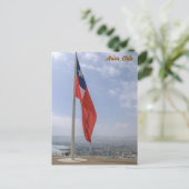 Arica, Chile, Morro de Arica, Flag / City View ポストカード (スタンド正面)