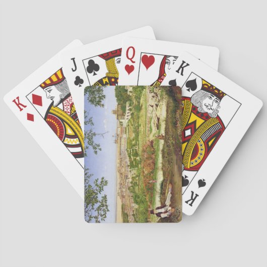 Ariccia、イタリア1860年(パネルの油) トランプ (裏面)