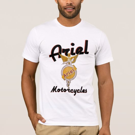 ARIELのヴィンテージのオートバイのTシャツ Tシャツ (正面)