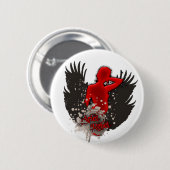 Arielの反逆の飛んでいるなロゴ-ボタン 缶バッジ (正面&裏面)