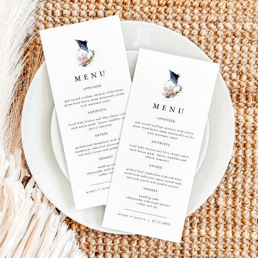 ARIEL熱帯海コーラルマンタレイビーチメニュー メニュー