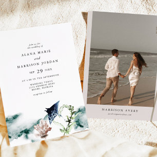 ARIEL熱帯海コーラルマンタレイビーチ写真 招待状