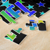 「ARIEL」名、おもしろい「ハッピーバースデー」 ジグソーパズル (側面)