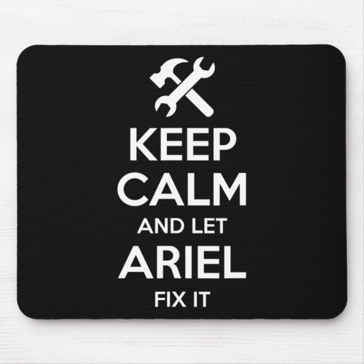 Ariel Fix Quote Funny Birthday Personalized Name G マウスパッド (正面)