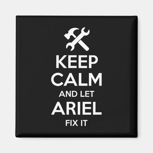 Ariel Fix Quote Funny Birthday Personalized Name G マグネット (正面)