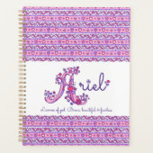 Ariel girlsパープルピンクの名前と意味 プランナー手帳 (正面)
