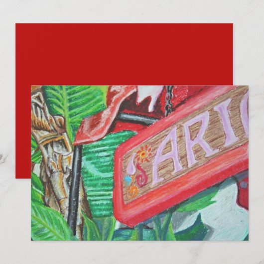 Ariel Greeting Card サンキューカード (正面/裏面)