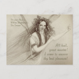 Ariel The tempest All hail, 素晴らし master CC1008 ポストカード
