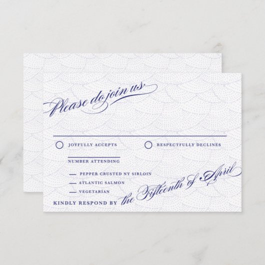 Arielle by Forever結婚の・ RSVP (正面/裏面)