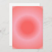 Ariesオーラグラデーション〔占星術の〕十二宮図、赤ピンクグラデーション シーズンカード (正面/裏面)