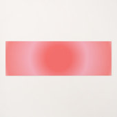 Ariesオーラグラデーション〔占星術の〕十二宮図、赤ピンクグラデーション ヨガマット (裏面(横))