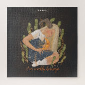 Ariesカスタマイズ 12シンボルや象徴の〔占星術の〕十二宮図デザイン ジグソーパズル (縦)