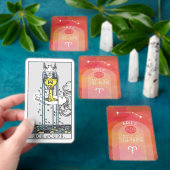 Ariesカスタム誕生日〔占星術の〕十二宮図 – フォトモダンデザイン トランプ (インサイチュ)