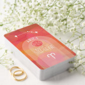 Ariesカスタム誕生日〔占星術の〕十二宮図 – フォトモダンデザイン トランプ (インサイチュ (ウェディング))