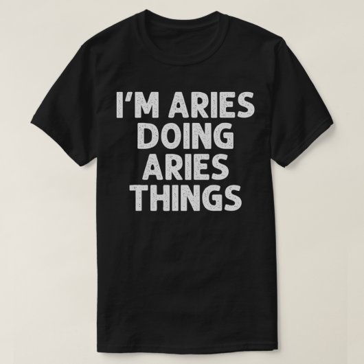 ARIESギフト名を行うおもしろいJoパーソナライズされた Tシャツ (デザイン正面)