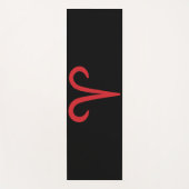 ARIESレッドアストロロジー〔占星術の〕十二宮図3月4月誕生日 ヨガマット (正面)