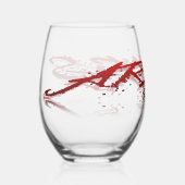 Aries反射 ステムなしワイングラス (正面)