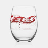 Aries反射 ステムなしワイングラス (裏面)