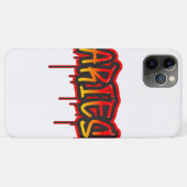 ARIES ふんしゃ文字アート スプレーペイント Case-Mate iPhoneケース (裏面(横))