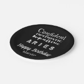 Aries〔占星術の〕十二宮図おもしろい特性誕生日 ペーパープレート (アングル)