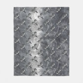 Aries〔占星術の〕十二宮図グランジ動揺してスタイル フリースブランケット (正面)